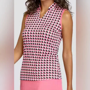 NWT Tail White Label Golf Shirt Short Sleeveless Tank Top UV Protect Tennis